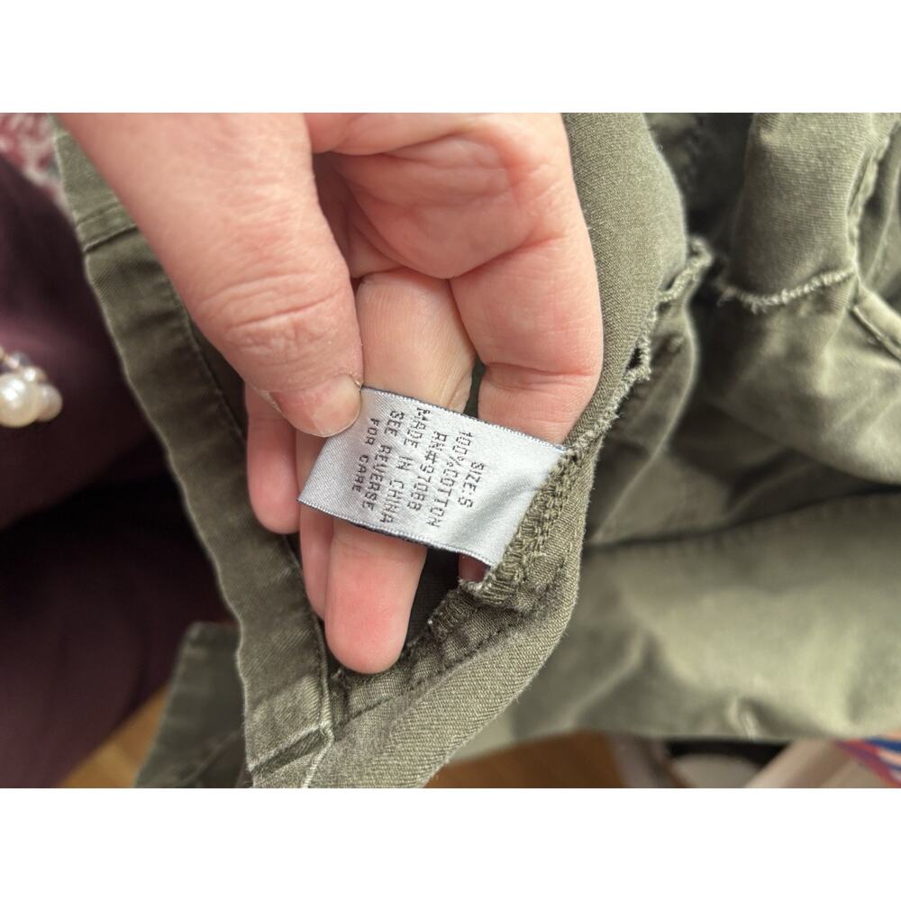Y2K‎ VIntage Delia's Jacket Bomber Size Small Green Combat Coat - Picture 5 of 6